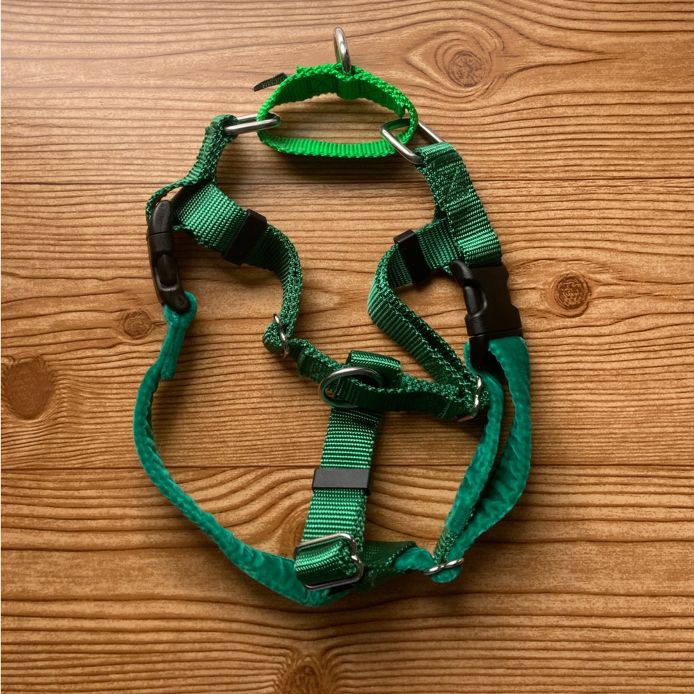 2 Hounds Freedom No-Pull Green Harness Size L Large Harness Only